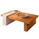 Ver imagem 5 de Estante Home Theater Titan e Mesa de Centro Luna Cinamomo Off White – Hb Móveis