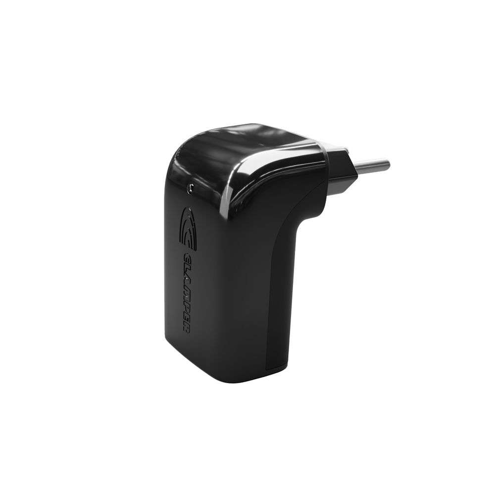Dispositivo de proteção de tomada DPS Fit Pocket 2P 10A Preto iClamper
