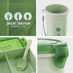 Kit de Marmita e Garrafa Elementos Jacki Design-analise Verde - 5