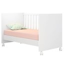 Ver imagem 4 de Quarto de Bebê Duda 3 Portas e Berço Americano Mini Cama Doce Sonho 100 Branco Brilho com Colchão Or
