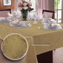 Ver imagem 1 de Toalha de Mesa Retangular em Jacquard para 10 Lugares | Admirare - Gold