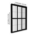 Ver imagem 2 de Porta de Aço de Correr Lateral 3 Folhas com Grade Mosaico 213x150cm Riobras Aço Pronto