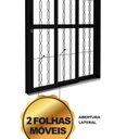 Ver imagem 3 de Porta de Aço de Correr Lateral 3 Folhas com Grade Mosaico 213x150cm Riobras Aço Pronto