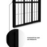 Porta de Aço de Correr Lateral 3 Folhas com Grade Mosaico 213x150cm Riobras Aço Pronto - 7