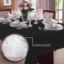 Ver imagem 1 de Toalha de Mesa Retangular em Jacquard para 10 Lugares | Admirare - Preta