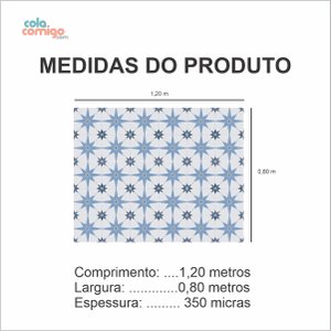 Vinil Adesivo Piso Box Banheiro Ladrilho P&amp;b Colacomigo 1,20 X 0,80 Metros