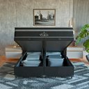 Ver imagem 2 de Cama Box Baú Queen Preto + Colchão Paris Molas Ensacadas Suede Preto/preto