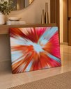Ver imagem 1 de Quadro Abstrato Radial Colorido 50x75