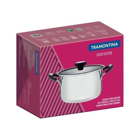 Cacarola Funda Aco Inox com Fundo Triplo 20cm