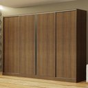 Ver imagem 1 de Guarda-roupa Casal Madesa Apolo 4 Portas de Correr - Rustic