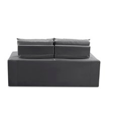 Sofá Retrátil e Reclinável 3 lugares com Molas 1,80m Lais Suede Cinza Adonai Estofados - 8