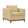 Poltrona Decorativa Aspen 01 Lugar Suede Marfim - 3