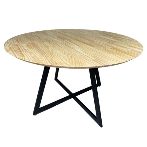 Mesa Redonda - Pinus Chanfrado - 140cm