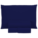 Ver imagem 1 de Jogo de Lençol Solteiro 400 Fios 3 Peças Toque Macio Aveludo Cama Infantil:azul Marinho