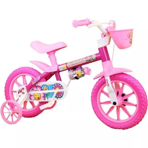 Bicicleta Infantil Flower - Aro 12 - Nathor - 1