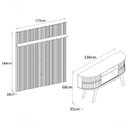 Ver imagem 4 de Rack com Painel New Silverstone para TV 65" 138cm MDF-MDP Cinza Madetec Móveis