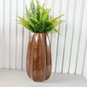 Ver imagem 2 de Vaso Centro de Mesa Cobre Moderno c/ Planta Artificial