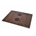 Ver imagem 2 de Bandeja/Esteira Porta Copos para Braço de Sofá - Madeira Tabaco, Kit com 12 Peças Tradicionais