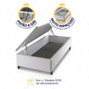 Ver imagem 5 de Conjunto Box Baú Branco Durban Azul Espuma D28 Solteiro 88x188x64 - King House