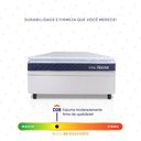 Ver imagem 4 de Conjunto Box Baú Branco Durban Azul Espuma D28 Solteiro 88x188x64 - King House