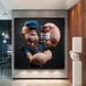 Quadro Marinheiro Popeye Motivação Shape:DOURADA/30x30 cm - 4