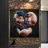 Quadro Marinheiro Popeye Motivação Shape:DOURADA/30x30 cm - 1