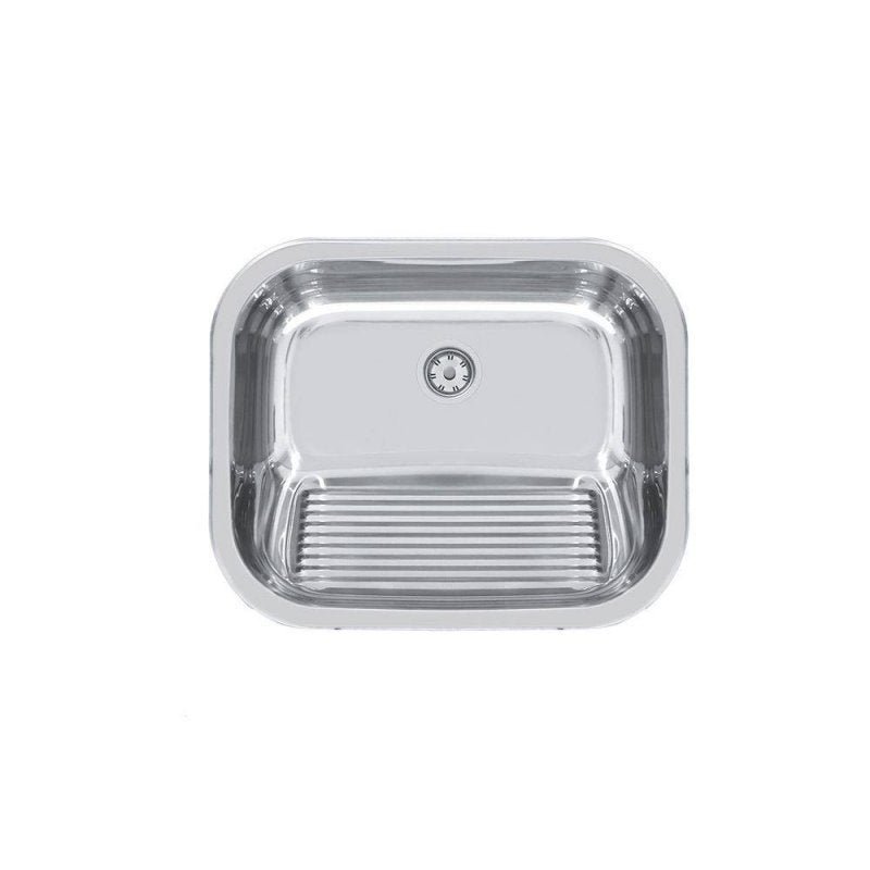 Tanque De Encaixe Aço Inox Polido 55 X 45Cm Com Torneira Tramontina - 6