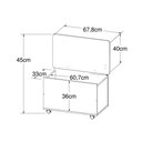 Ver imagem 4 de Baú Organizador com Rodízios Multimóveis CR35092 Branco