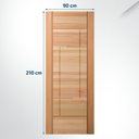 Ver imagem 2 de Folha de Porta Maciça em Eucalipto Acabamento Natural 210x90cm PM92 Moderne Cruzeiro Portas