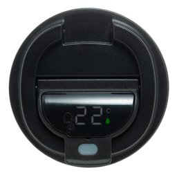 Copo Térmico com Termômetro Inox Parede Dupla Motion Preto 500mL - Lyor - 5