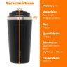 Copo Térmico com Termômetro Inox Parede Dupla Motion Preto 500mL - Lyor - 6