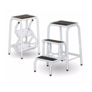 Banqueta Escada com 3 Degraus - Branca