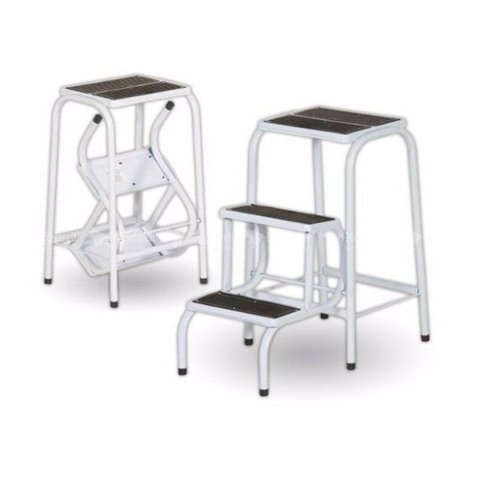 Banqueta Escada com 3 Degraus - Branca