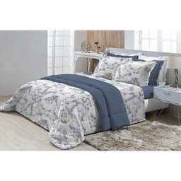 Jogo de Cama Solteiro 200 fios Top Confort Pixel 3 peças Textil Lar - 1