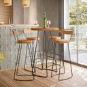 Ver imagem 4 de Conjunto Mesa Bistrô Com 4 Banquetas Aérea Gourmet Aurora