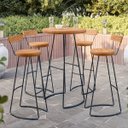 Ver imagem 2 de Conjunto Mesa Bistrô Com 4 Banquetas Aérea Gourmet Aurora