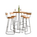 Ver imagem 3 de Conjunto Mesa Bistrô Com 4 Banquetas Aérea Gourmet Aurora