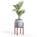 Ver imagem 1 de Suporte para Vaso de Plantas Flores Cachepot Decorativo em Metal 40cm Bronze Desmontável