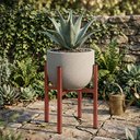 Ver imagem 7 de Suporte para Vasos de Plantas Cachepot em Metal Desmontável 40cm Bronze