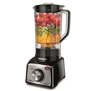 Liquidificador Mondial Turbo Premium Filtro 1000W 12V - 5871-02 - Preto/Inox - 220 Volts