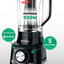Ver imagem 5 de Liquidificador Turbo L-900 Fb 5 Velocidades 900w 2,7 Litros Mondial - Preto - 127 Volts