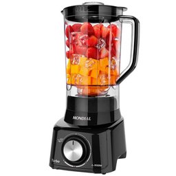 Liquidificador Turbo L-900 Fb 5 Velocidades 900w 2,7 Litros Mondial - Preto - 127 Volts - 6