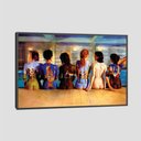 Ver imagem 1 de Quadro Música Pink Floyd Ii Tela Moldura Preta 63X42Cm