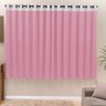 Cortina Beatriz 4 Metros Tecido Malha- Rosa - 1