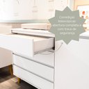 Ver imagem 7 de Cômoda Infantil Gran Lorena Branco Acetinado - Carolina