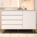 Ver imagem 4 de Cômoda Infantil Gran Lorena Branco Acetinado - Carolina