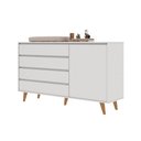 Ver imagem 3 de Cômoda Infantil Gran Lorena Branco Acetinado - Carolina