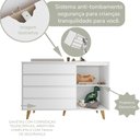 Ver imagem 6 de Cômoda Infantil Gran Lorena Branco Acetinado - Carolina