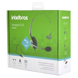 Headset Fone Ouvido Ajustavel Intelbras Chs55 Rj9 Telemarketing Call Center - 3