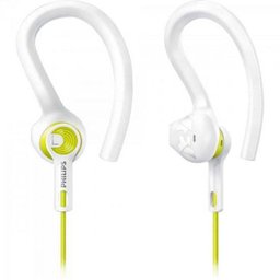 Fone de Ouvido Esportivo 3 Em 1 Shq1400Lf/00 Branco/Amarelo Philips - 5